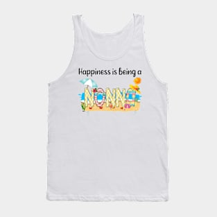 Happiness Is Being A Nonna Summer Beach Happy Mother's Tank Top